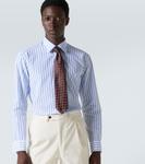 Шелковый галстук жаккард Charvet, Brown Red - фото 3