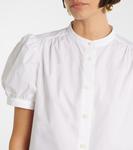 Топ из хлопка со сборками Frame, белый - фото 4