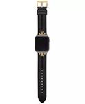 Черный кожаный ремешок Kira для Apple Watch 38–45 мм Tory Burch, черный - фото