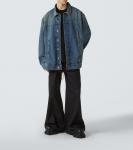 Джинсовая куртка Jumbo Worker Rick Owens, Washed  Indigo - фото 2