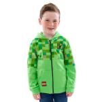 Толстовка на молнии Pixelated Creeper TNT Minecraft, зеленый - фото 2