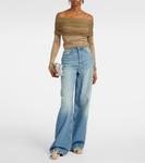 Топ Sonora Veiled с рюшами Christopher Esber, Linseed - фото 2