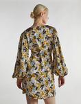 Glamorous мини-платье с запахом спереди в горчичном цветочном стиле - фото 4