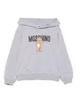 Худи с принтом Teddy Bear Moschino Kids, серый - фото
