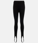 Леггинсы Vixen Ponte со штрипками Velvet, черный - фото