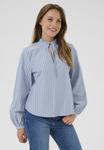 Блуза Kaffe MILINA , Windward Blue Melange Stripe/Light Blue - фото