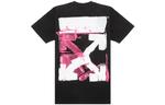 Футболка arrow pattern round neck tee 'black white pink' Off-White, черный - фото 2