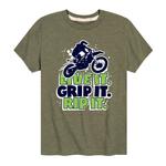 Футболка Live It Grip It Rip It для мальчиков 8–20 лет с рисунком Licensed Character, зеленый - фото