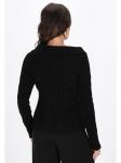 Женский свитер черного цвета faina - фото 4