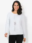 Леди вязаный свитер "Свитер" Lady, белый - фото 2