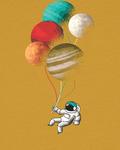 Рубашка watabout.kids Balloon Spaceman, Curry - фото 4