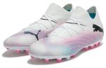 Футбольные бутсы Puma Future 7 Pro MG 'White Pink Black' - фото 4