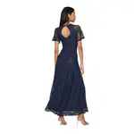 Платье Vila Femma short sleeve long, синий - фото 2