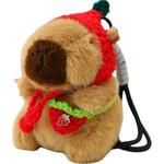 Плюшевый кулон капибара 13 см высота Doudou Beibei - фото 5