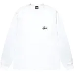 Футболка с длинным рукавом Basic Stussy, синий - фото
