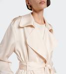 Атласный тренчкот Barb Leset, Creme - фото 4