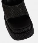 Босоножки Medusa Aevitas с декором на платформе Versace, Black-Versace Gold - фото 6