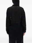 Полосатая рубашка Ann Demeulemeester, черный - фото 4