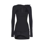 Мини-платье Attico Donnie, цвет Черный - фото