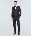 Жилет из шерсти и шелка Dolce&Gabbana, синий - фото 2