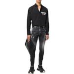 DSQUARED 2 Рубашка Dsquared2 с принтом логотипа и пуговицами - фото 4