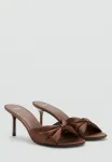 Мюли на каблуках Mango, Brown - фото 2