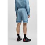 Шорты HUGO x RB на завязках с кантом, синий - фото 4