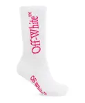 Носки с логотипом Off White, белый - фото