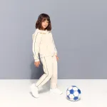 Теплый спортивный костюм для девочки Boomerang, песочный - фото 2