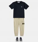 Спортивные брюки Compass из хлопка Stone Island Junior, Desert - фото 2