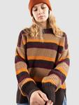 Вязаный свитер Passenger Reflection Stripey Jumper Strickpullover, toffee brown multi stripe - фото 4