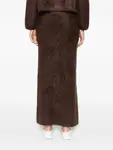 Кашемировая юбка Soft Goat, коричневый - фото 4