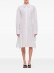 Расклешенное платье-рубашка Stella McCartney, белый - фото