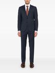 Tagliatore полосатый костюм с однобортным пиджаком, синий - фото 2