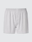 Тканые трусы (клетка гингем) Uniqlo, 02 light grey - фото