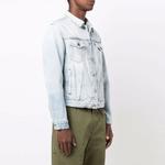 Куртка fw21 arrow printing denim jacket version blue Off-White, синий - фото 3