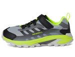 Туфли Merrell Kids Moab Speed 2 Low Alternative Closure Waterproof, цвет Grey/Black/Citron - фото 4