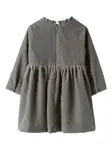 Вельветовое платье с оборками Il Gufo, серый - фото 2