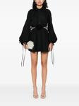 Мини-платье с цветочной аппликацией Blumarine, черный - фото 2