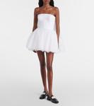 Платье-бюстье с кружевом и накидкой Givenchy, белый - фото 2