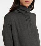 Платье-миди Leisure Oltre с воротником-стойкой Max Mara, Peltro Melange - фото 4