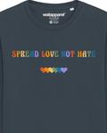 Свитер Watapparel Sweatshirt Spread Love not Hate, антрацит - фото 4