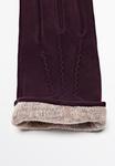 Перчатки Massimo Dutti Gloves, Bordeaux/Dark Purple - фото 5