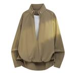 Рубашка Unisex Stand Collar Moderate Mock Two Piece X1617, coffee - фото