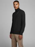Пуловер Jack & Jones Dünner Rollkragen Strick Rundhals Basic Sweater JJEEMIL, черный - фото