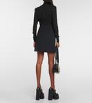 Боди из жоржета с драпировкой Versace, черный - фото 3