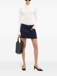 Courrèges юбка мини с логотипом, синий - фото 2