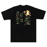 Футболка BAPE ABC Camo Tiger Tee, Black - фото 2