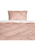 Современное постельное белье на молнии с рисунком Reflection в розовом цвете COFI 1453, 200 x 200 см - фото
