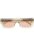Солнцезащитные очки SL 572 Saint Laurent Eyewear, желтый - фото